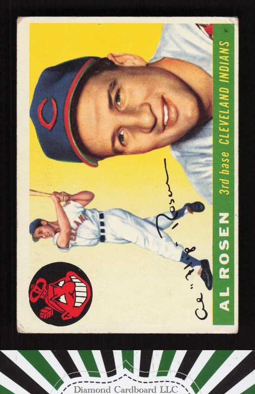 1955 Topps #70 Al Rosen VG+ m, front