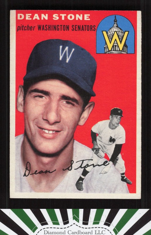 1954 Topps #114 Dean Stone VGEX+ c, front