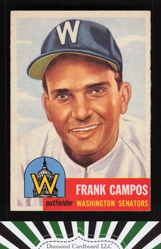 1953 Topps #51 Frank Campos EX+ d, front