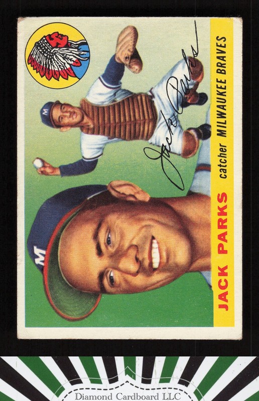 1955 Topps #23 Jack Parks VG b, front