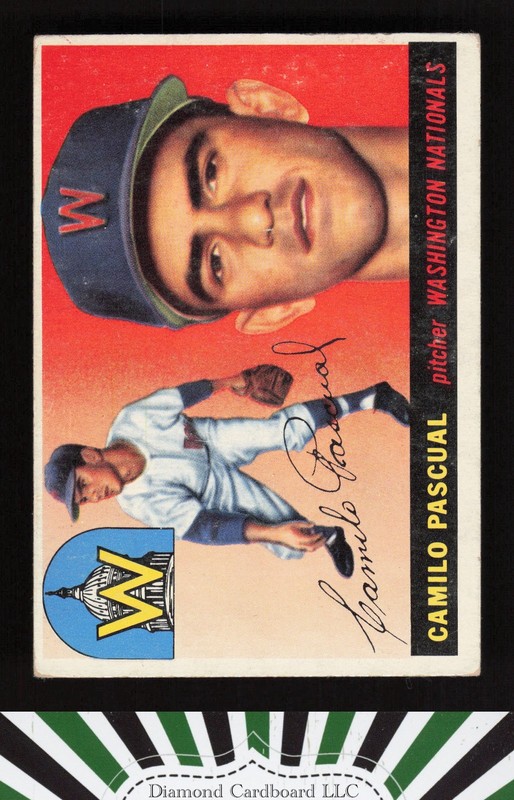 1955 Topps #84 Camilo Pascual VG+ c, front
