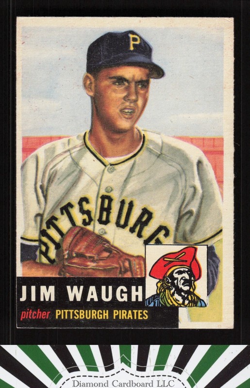 1953 Topps #178 Jim Waugh VGEX+ e, front