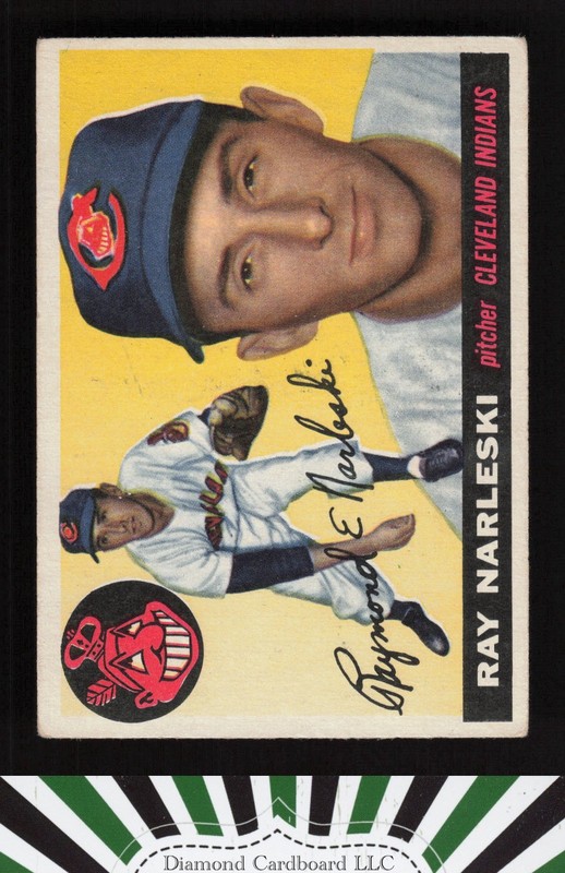 1955 Topps #160 Ray Narleski VGEX [GOOD CENTERING] i, front