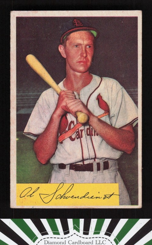 1954 Bowman #110 Al Schoendienst VGEX c, front
