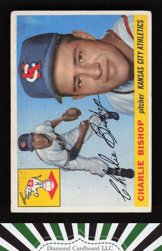 1955 Topps #96 Charlie Bishop VGEX h, front