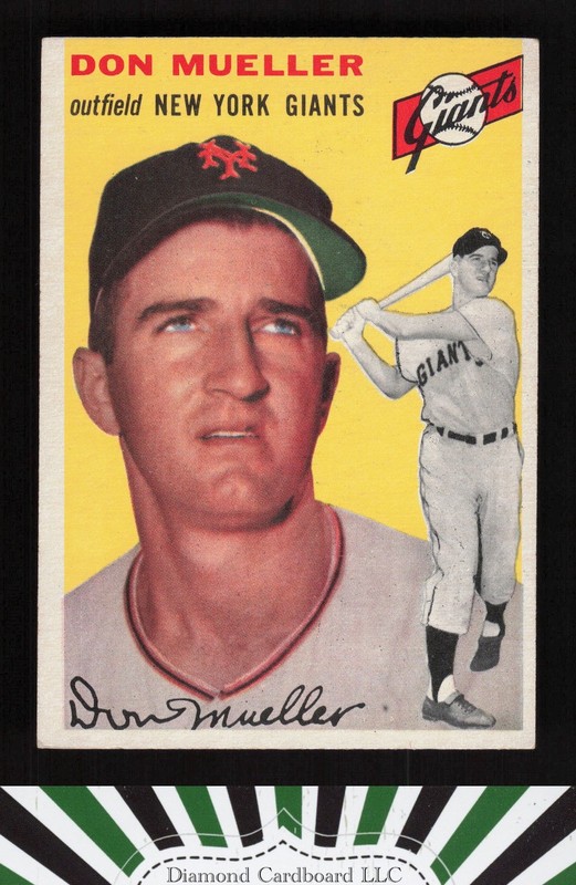 1954 Topps #42 Don Mueller EX+ l, front