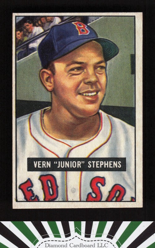 1951 Bowman #92 Vern Stephens EXMT, front