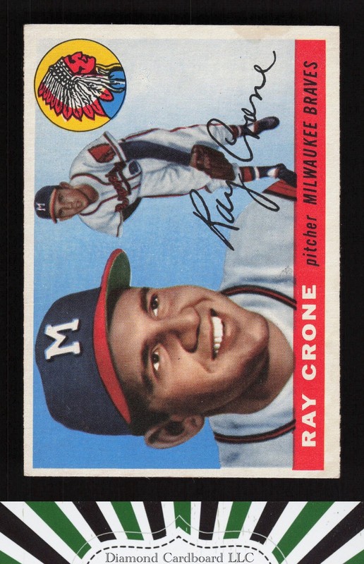 1955 Topps #149 Ray Crone VG+ [GREAT EYE APPEAL] l, front