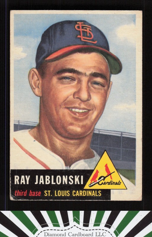 1953 Topps #189 Ray Jablonski VG+ c, front