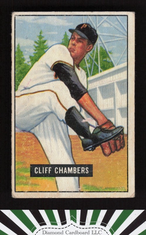 1951 Bowman #131 Cliff Chambers VG, front