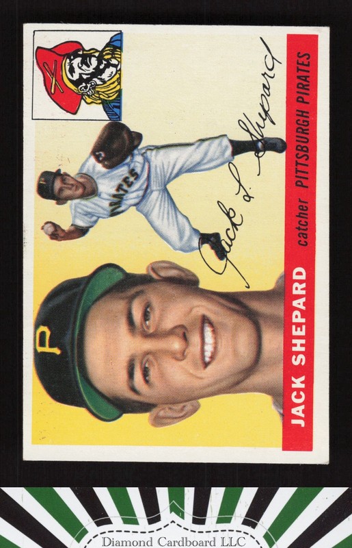 1955 Topps #73 Jack Shepard EX l, front