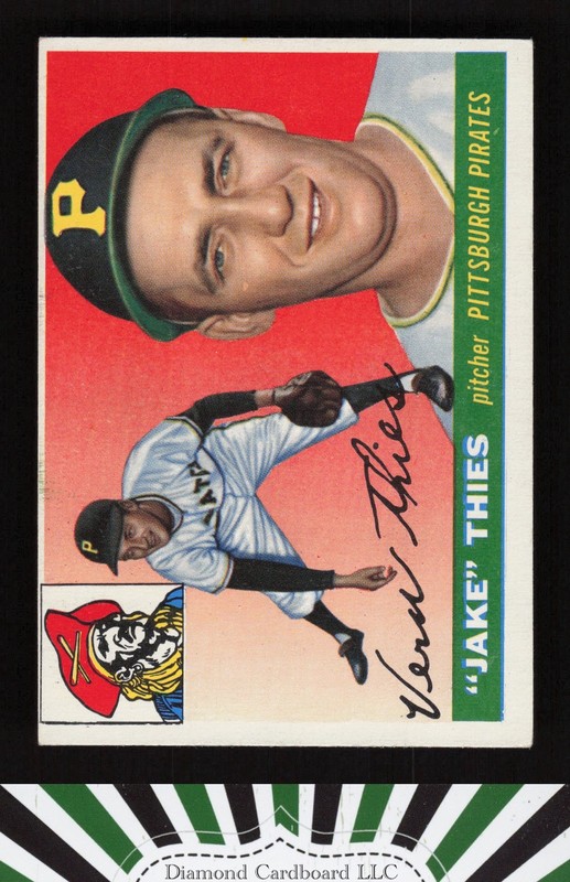 1955 Topps #12 Jake Thies VGEX f, front