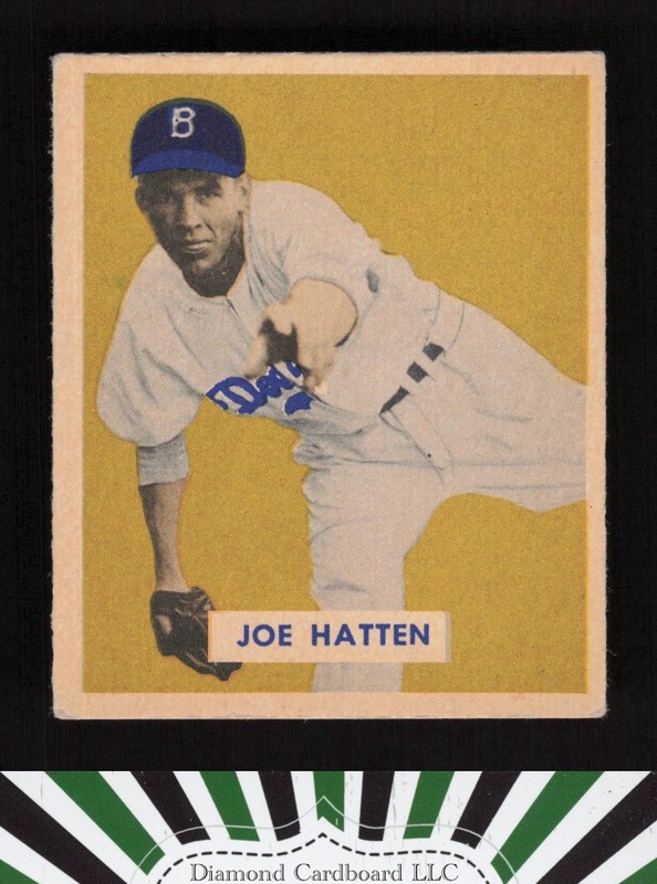 1949 Bowman #116 Joe Hatten VGEX+ a, front