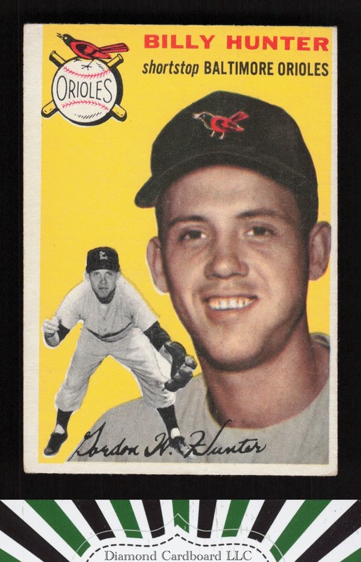 1954 Topps #48 Billy Hunter VGEX e, front