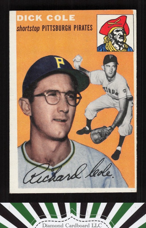 1954 Topps #84 Dick Cole EX j, front