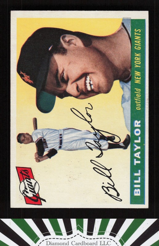 1955 Topps #53 Bill Taylor EX b, front