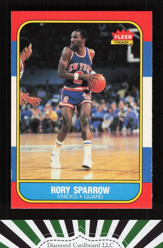 1986-87 Fleer #105 Rory Sparrow EX, front