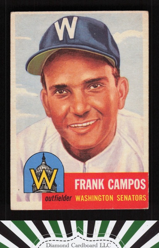 1953 Topps #51 Frank Campos VGEX e, front