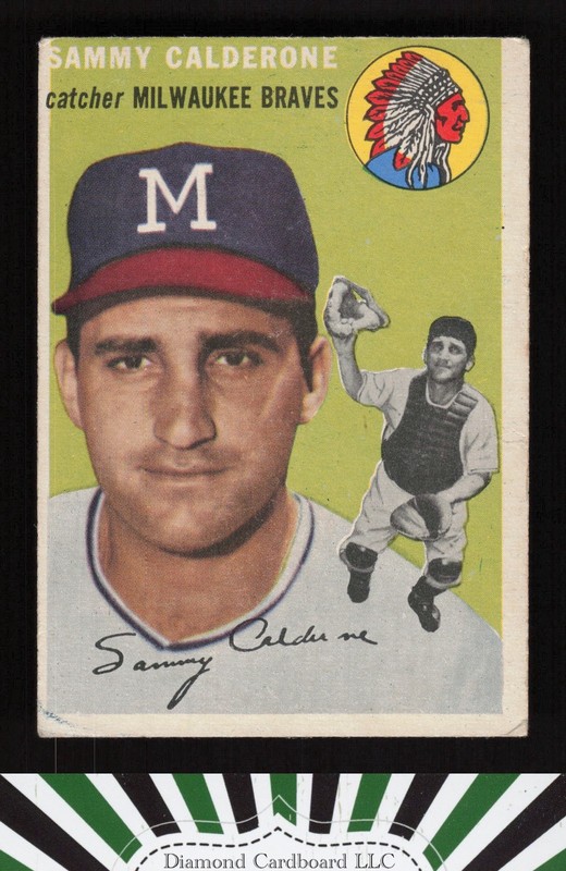 1954 Topps #68 Sammy Calderone GD m, front