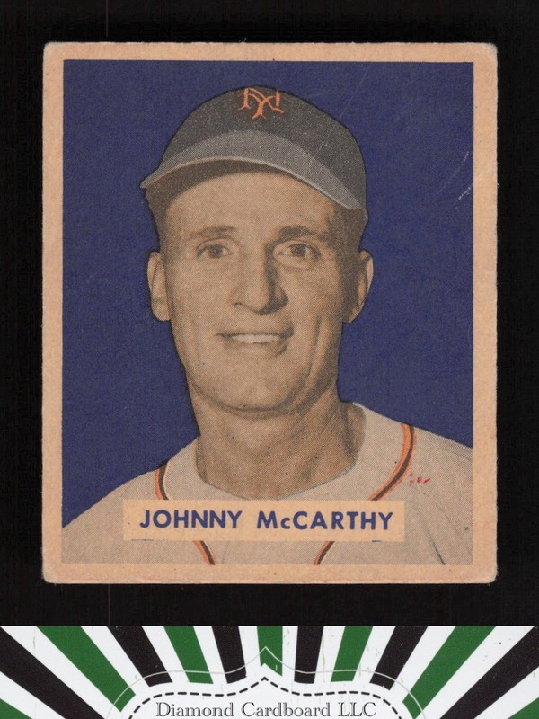 1949 Bowman #220 Johnny McCarthy VG+ a, front
