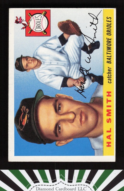 1955 Topps #8 Hal Smith VG+ b, front