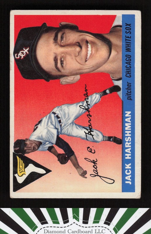 1955 Topps #104 Jack Harshman VG c, front