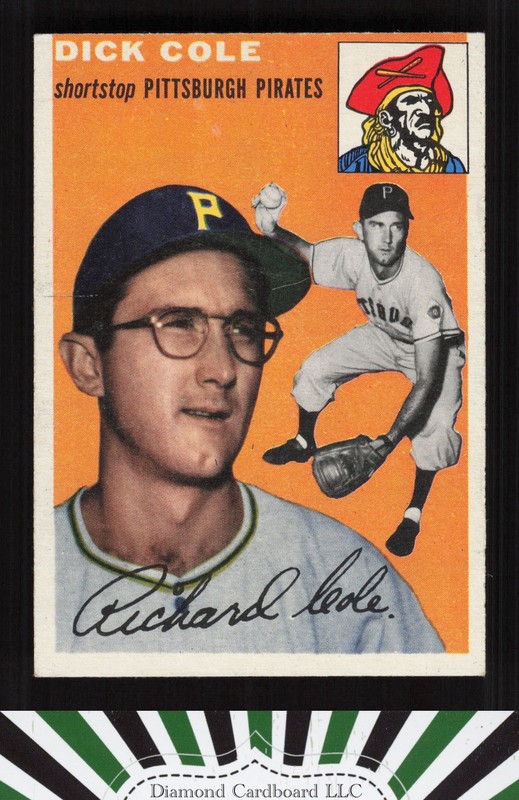 1954 Topps #84 Dick Cole VGEX+ d, front
