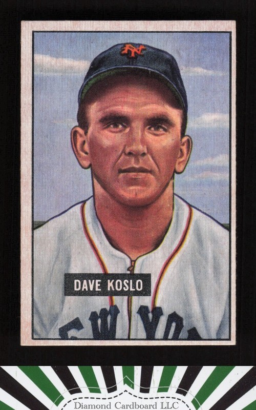 1951 Bowman #90 Dave Koslo EXMT, front