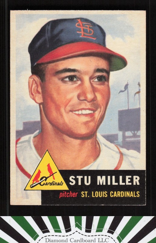 1953 Topps #183 Stu Miller NM e, front