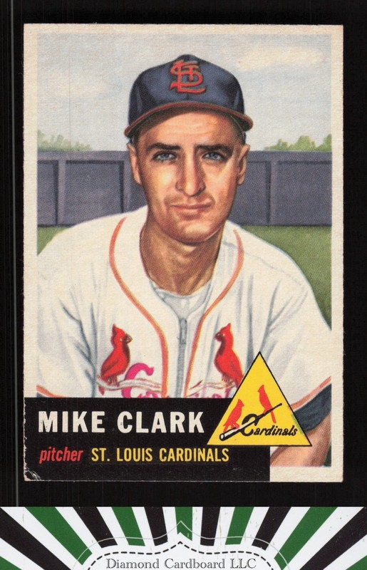 1953 Topps #193 Mike Clark VGEX h, front