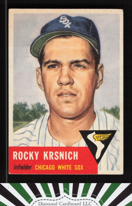 1953 Topps #229 Rocky Krsnich VGEX+ [NICE CENTERING] e, front