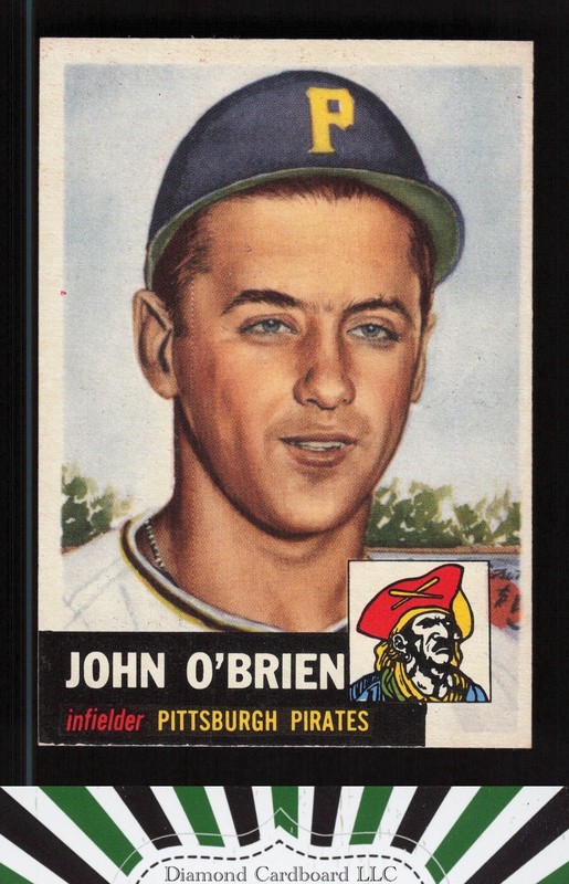 1953 Topps #223 Johnny O'Brien NM i, front