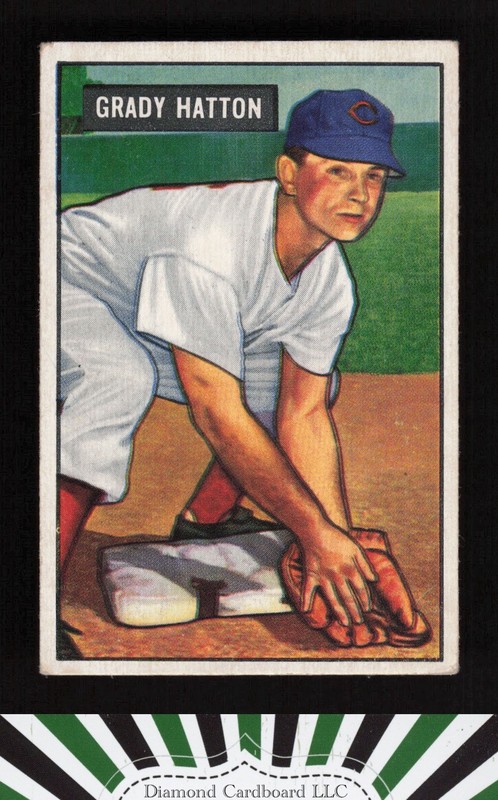 1951 Bowman #47 Grady Hatton VGEX, front