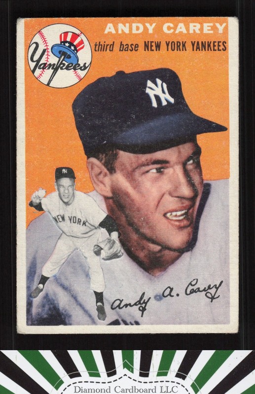1954 Topps #105 Andy Carey VG h, front