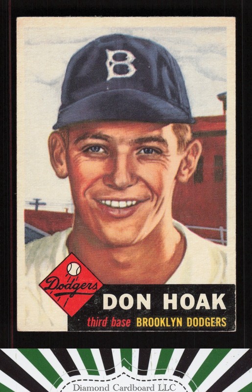 1953 Topps #176 Don Hoak EX g, front