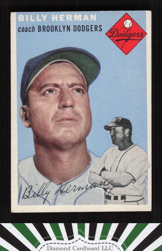 1954 Topps #86 Billy Herman VGEX+ a, front