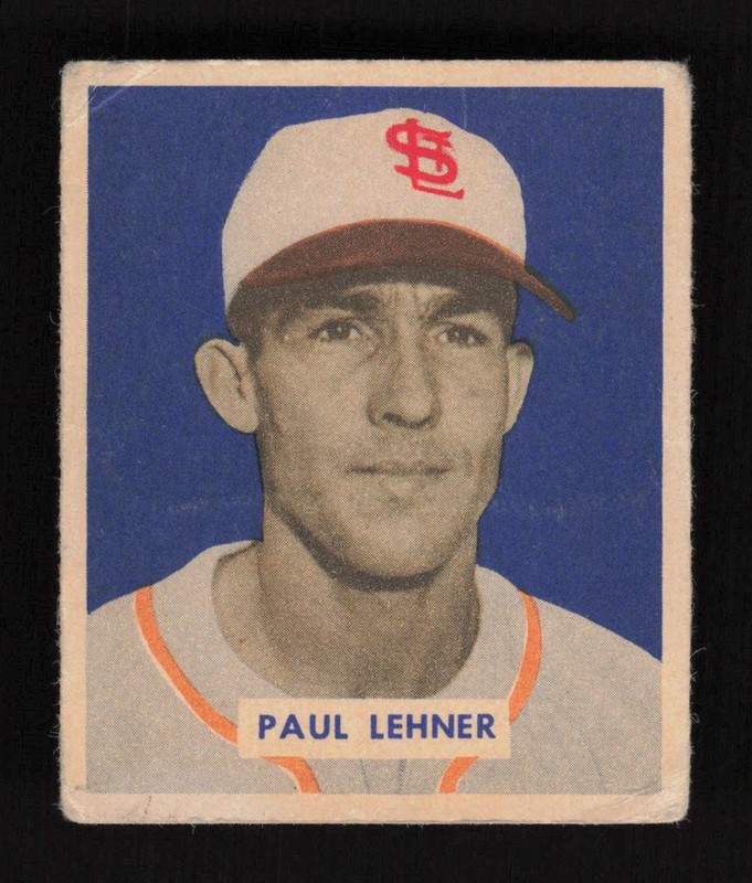 1949 Bowman #131 Paul Lehner GD, front