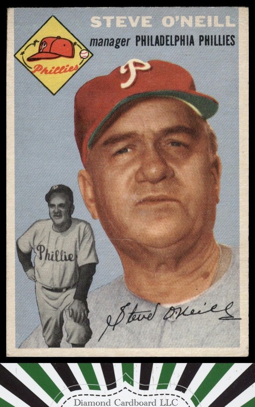 1954 Topps #127 Steve O'Neill VG+ e, front
