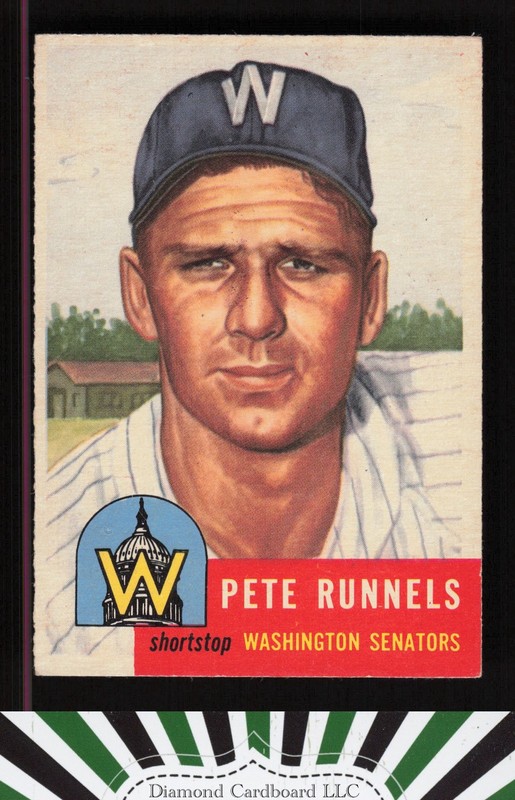 1953 Topps #219 Pete Runnels VG+ c, front