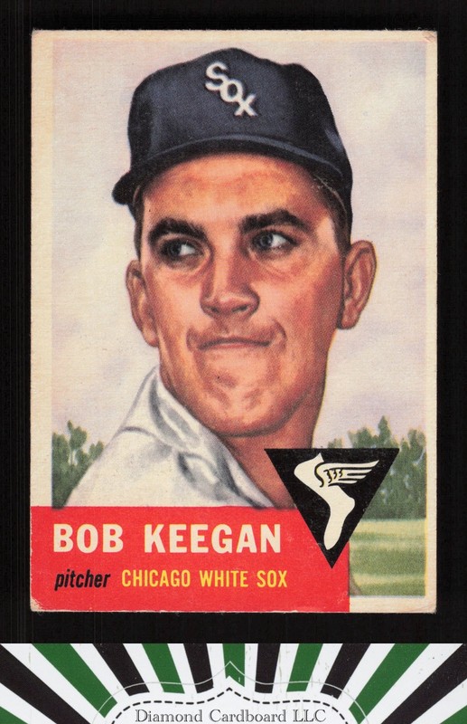 1953 Topps #196 Bob Keegan VG b, front