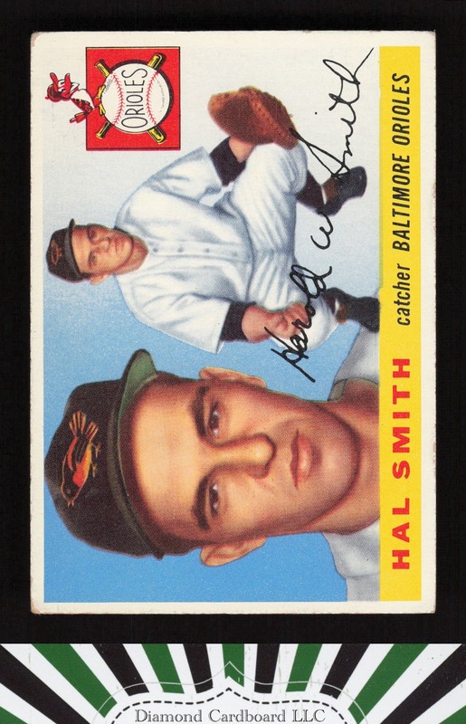 1955 Topps #8 Hal Smith VGEX e, front