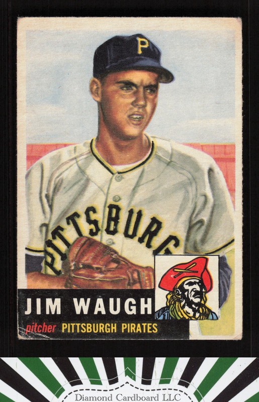 1953 Topps #178 Jim Waugh GD+ b, front