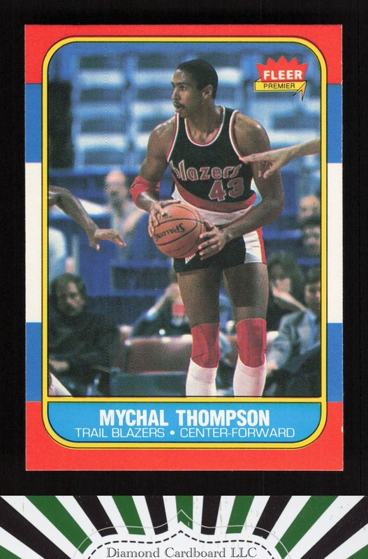 1986-87 Fleer #111 Mychal Thompson NM, front