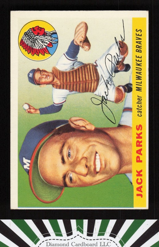 1955 Topps #23 Jack Parks VGEX t, front