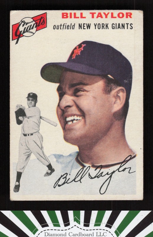 1954 Topps #74 Bill Taylor VG+ f, front