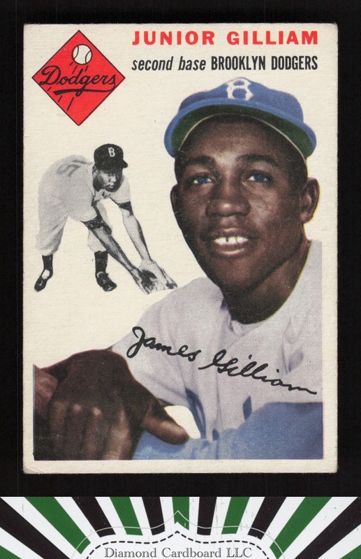 1954 Topps #35 Junior Gilliam VGEX g, front