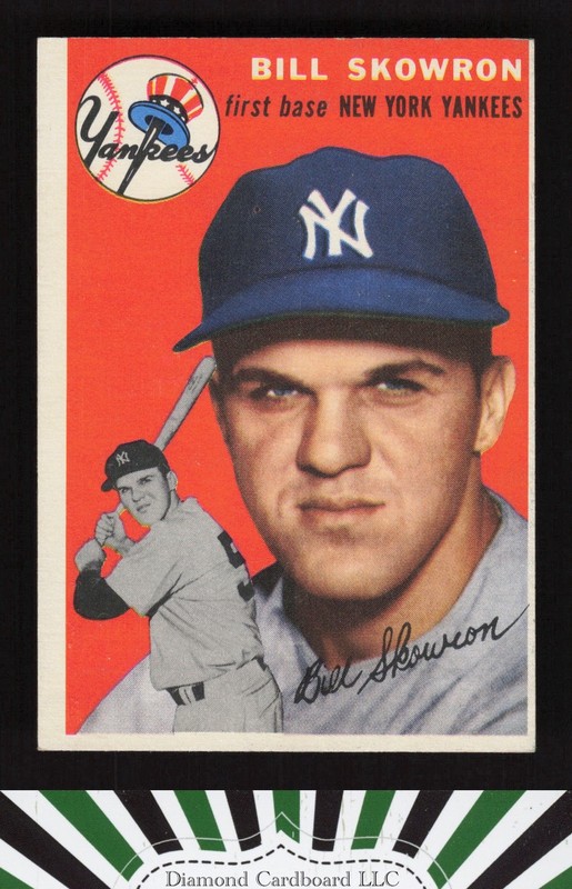 1954 Topps #239 Bill Skowron EX d, front