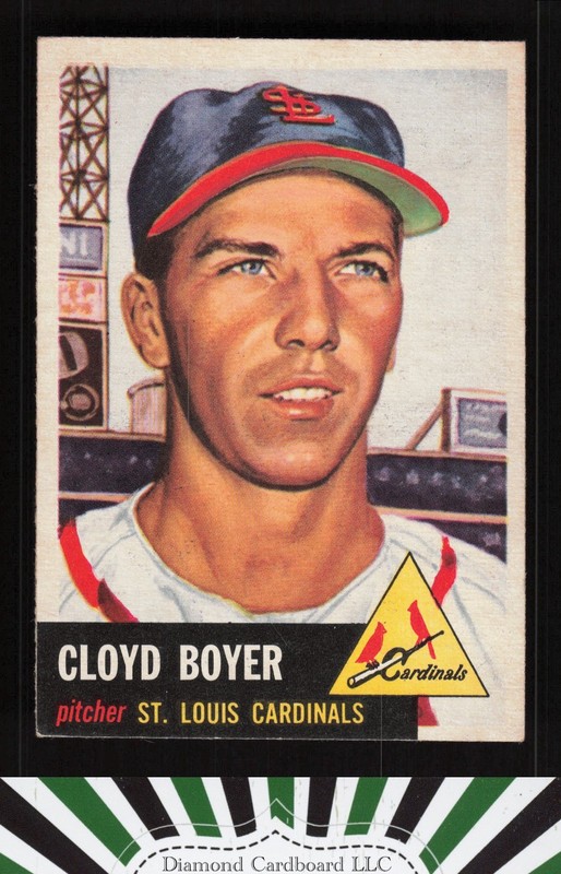 1953 Topps #60 Cloyd Boyer VGEX+ g, front