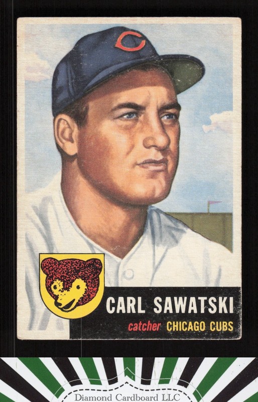 1953 Topps #202 Carl Sawatski VG [CENTERED] c, front