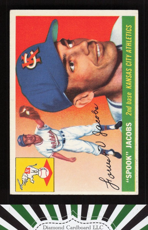 1955 Topps #61 Spook Jacobs VGEX+ u, front